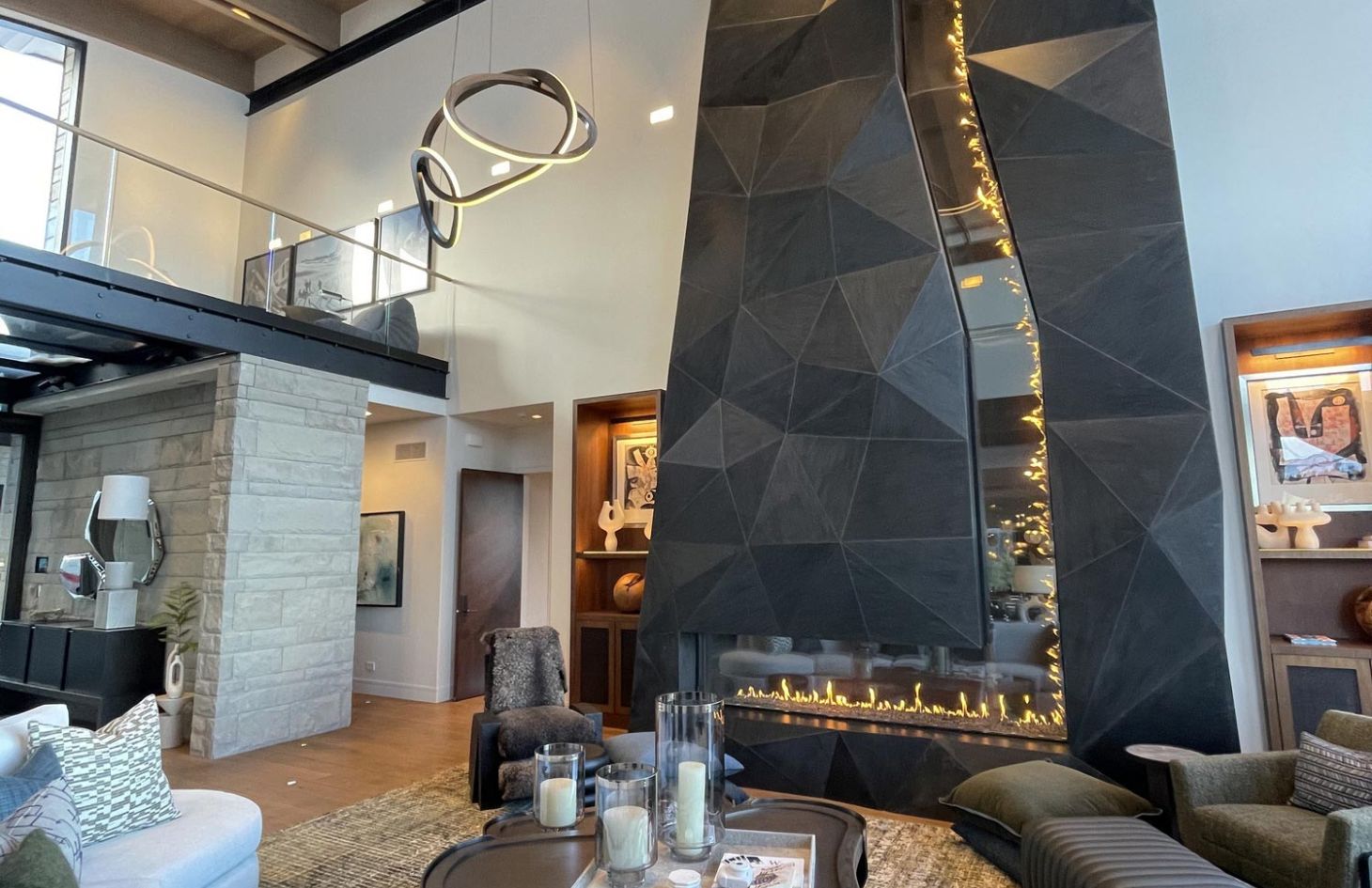 Ski Lodge fireplace